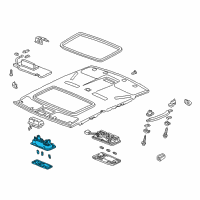 OEM Honda Civic Light Assembly, Front Interior (Mild Beige) Diagram - 34250-SZ3-003ZC
