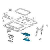 OEM Acura Light Assembly, Rear Interior (Seagull Gray) Diagram - 34500-SP0-013ZG