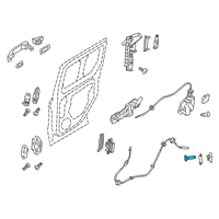 OEM 2017 Ford Transit Connect Lower Striker Screw Diagram - -W703283-S450