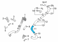 OEM 2021 Kia Stinger Pipe-I/COOLER Outlet Diagram - 282892CTB1