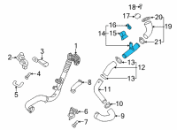 OEM 2021 Kia Stinger Pipe-INTERCOOLER Outlet Diagram - 282872CTB0