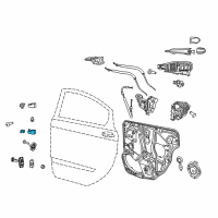 OEM 2015 Dodge Dart Hinge-Door Lower Diagram - 68082440AF