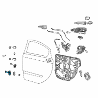 OEM 2013 Dodge Dart Check-Rear Door Diagram - 68082443AI
