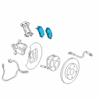 OEM Cadillac XTS Rear Pads Diagram - 84144898