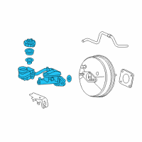 OEM Honda Civic Master Cylinder Assembly Diagram - 46100-SNA-A01