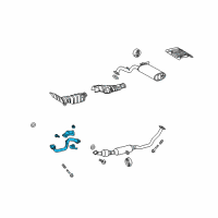 OEM 2009 Pontiac Vibe Front Pipe Diagram - 88975820