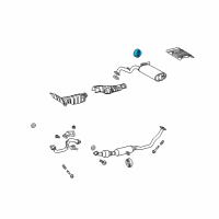 OEM 2009 Pontiac Vibe Insulator, Exhaust Pipe Hanger Diagram - 88975838