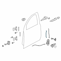 OEM 2017 Chevrolet SS Lock Rod Diagram - 92254108