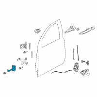 OEM 2016 Chevrolet SS Door Check Diagram - 92295823