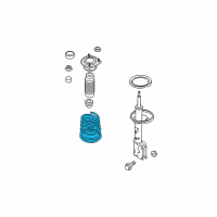 OEM 2007 Kia Spectra Rear Springs Diagram - 553302F010DS