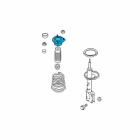 OEM Hyundai Tiburon Insulator-Rear Strut, LH Diagram - 55310-2F000