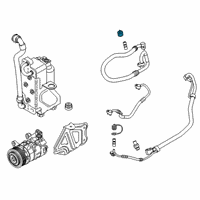 OEM BMW X3 Sealing Cap, Suction Line Diagram - 07-14-9-287-978