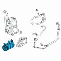 OEM 2021 BMW X5 A/C COMPRESSOR W/O MAGNETIC Diagram - 64-52-9-890-656