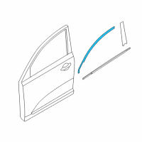 OEM 2022 Kia Sportage MOULDING Assembly-Front Door Diagram - 82850D9000