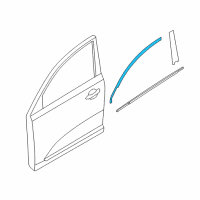 OEM 2019 Kia Sportage MOULDING Assembly-Front Door Diagram - 82850D9000