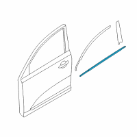OEM Kia Sportage WEATHERSTRIP Assembly-Front Door Belt Diagram - 82220D9000