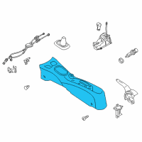 OEM 2016 Nissan Versa Note Console Floor BRN Diagram - 96910-9KF9A