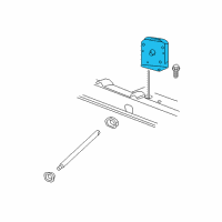 OEM 2012 Ram 3500 WINCH-Spare Tire Carrier Diagram - 52020568AD