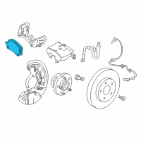 OEM 2020 Buick Regal TourX Rear Pads Diagram - 85127895