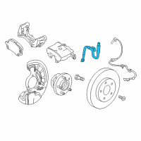 OEM 2021 Chevrolet Malibu Brake Hose Diagram - 84289370