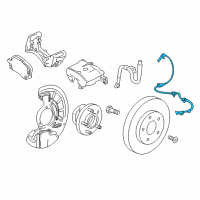 OEM 2019 Buick Regal TourX Front Speed Sensor Diagram - 84329409