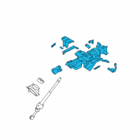 OEM 2009 Nissan Murano Column Assy-Steering, Upper Diagram - 48810-1AA6A