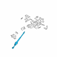 OEM 2009 Nissan Murano Joint Assembly-Steering, Lower Diagram - 48080-1AA0A