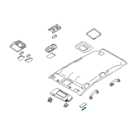 OEM 2015 Nissan Rogue Select Bulb-Vanity Mirror Diagram - 26447-CA000