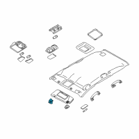 OEM 2008 Nissan Rogue Holder-SUNVISOR Diagram - 96409-ED000