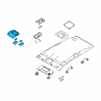 OEM Nissan Murano Lamp Assembly Map Diagram - 26430-3YR1A