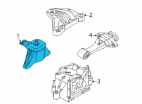 OEM 2022 Hyundai Tucson BRACKET ASSY-ENGINE MTG Diagram - 21810-P0520