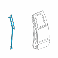 OEM Dodge Dakota Seal-Rear Door Diagram - 55359396AG