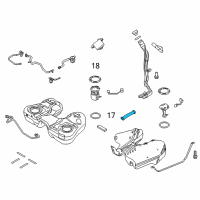 OEM 2018 Ford Police Interceptor Utility Filler Hose Diagram - DA8Z-9047-A