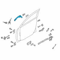 OEM 2014 Kia Sportage Front Rear Exter Door Handle Fit - (Right Back Door) Diagram - 826513W010