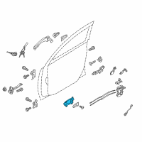 OEM 2014 Kia Sportage Door Inside Handle Assembly, Left Diagram - 826103W000