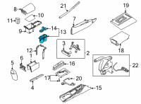 OEM Hyundai Elantra CUP HOLDER ASSY Diagram - 84670-AA000-4X