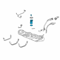 OEM 2007 Chevrolet Uplander Fuel Tank Fuel Pump Module Kit (W/O Fuel Level Sensor) Diagram - 19352896