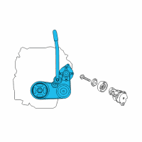OEM 2013 Acura TSX Belt, Alternator (Bando) Diagram - 31110-RJA-J01