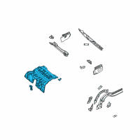 OEM 2005 Chrysler Crossfire Pan-Rear Floor Diagram - 5097441AB