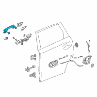 OEM 2015 Acura TLX Handle Co (Graphite Luster Metallic) Diagram - 72641-TZ3-A71ZE