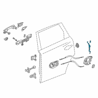 OEM 2015 Acura TLX Rod Set Right, Rear Dr Ltch Diagram - 72613-TZ3-305