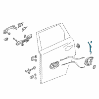 OEM 2018 Acura TLX Rod Set Right, Rear Dr Ltch Diagram - 72613-TZ3-305