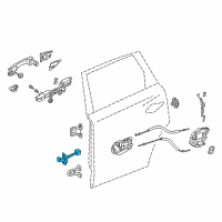 OEM 2020 Acura TLX Checker Complete , Right Rear Diagram - 72840-TZ3-A01