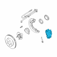 OEM 1996 Ford Ranger Caliper Diagram - XL2Z-2B120-BA