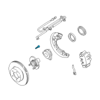 OEM 1996 Ford Explorer Wheel Stud Diagram - F57Z-1107-AA