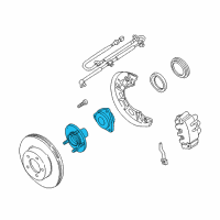 OEM Ford Explorer Hub & Bearing Diagram - G2MZ-1104-W