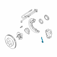 OEM 2002 Ford Explorer Sport Trac Front Flex Hose Diagram - 8L5Z-2078-R