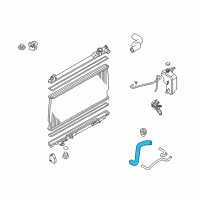 OEM 2010 Infiniti M45 Hose-Radiator, Lower Diagram - 21503-EJ20A