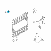 OEM Infiniti Bracket-Radiator Mounting, Upper Diagram - 21542-EG010