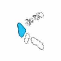 OEM 2008 Hyundai Accent Ribbed V-Belt Diagram - 25212-26021